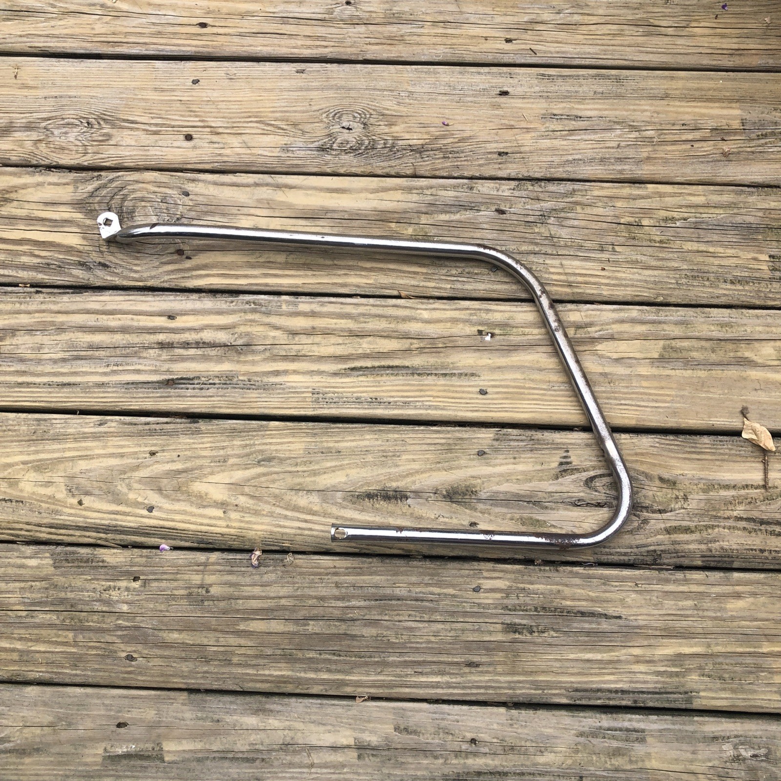 Murray Fleetline Bicycle Left Side Chrome Rear Rack Carrier Mounting Bracket