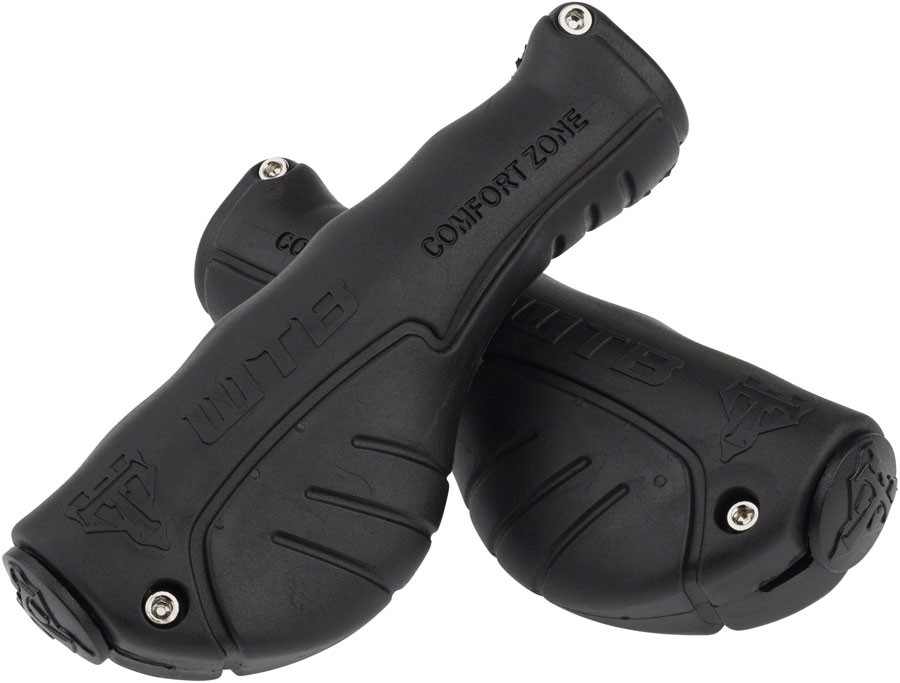 WTB Comfort Zone Clamp-On Grips Black City or Comfort Bike Grip Plugs Included