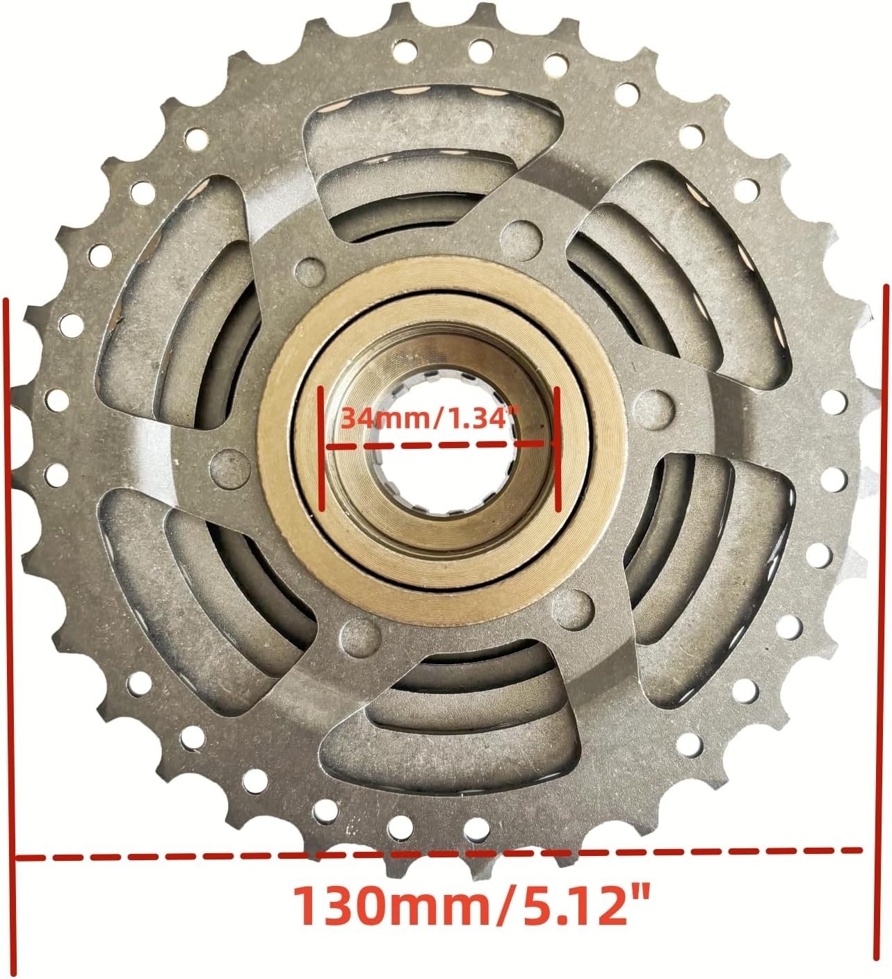 CDH 9 Speed Threaded Flywheel 13-32T Sprocket Bicycle Rotary Multiple Freewheel