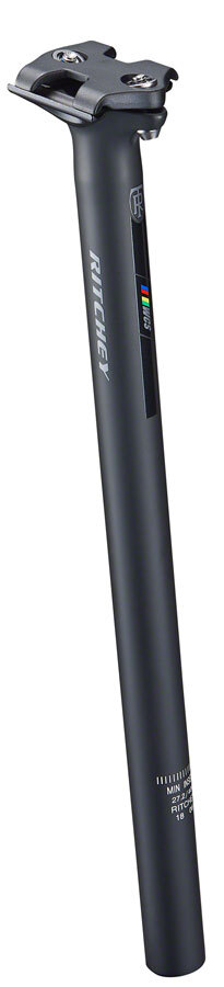 Ritchey WCS Zero Seatpost 27.2 400mm Zero Offset Matte Black 2 Bolt Clamp