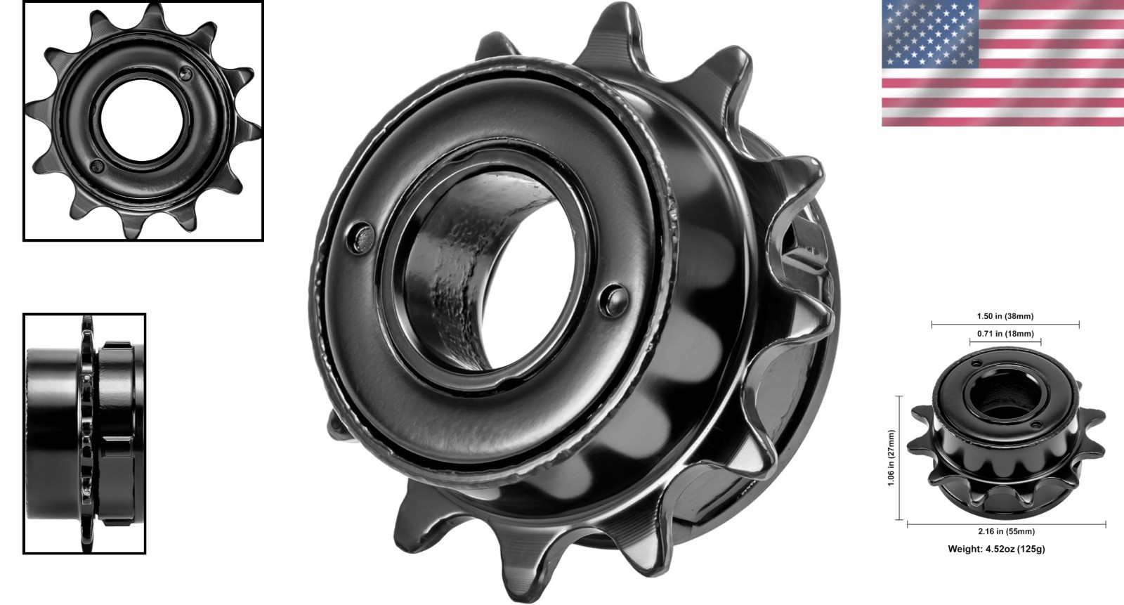 Steel Bicycle Freewheel 12T – Easy Installation & Smooth Cycling Experience