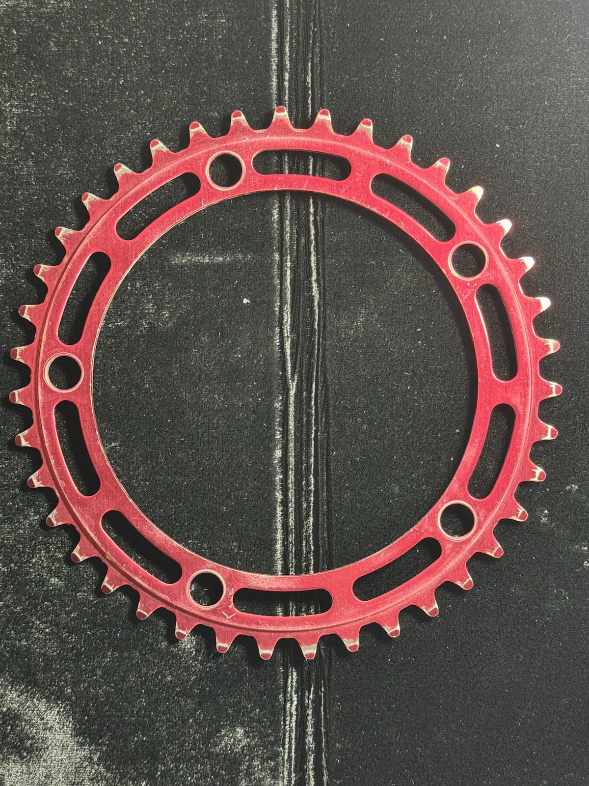 Vintage Takagi BMX Chainring 39T Red 130 BCD Old School Shimano 39 Tooth
