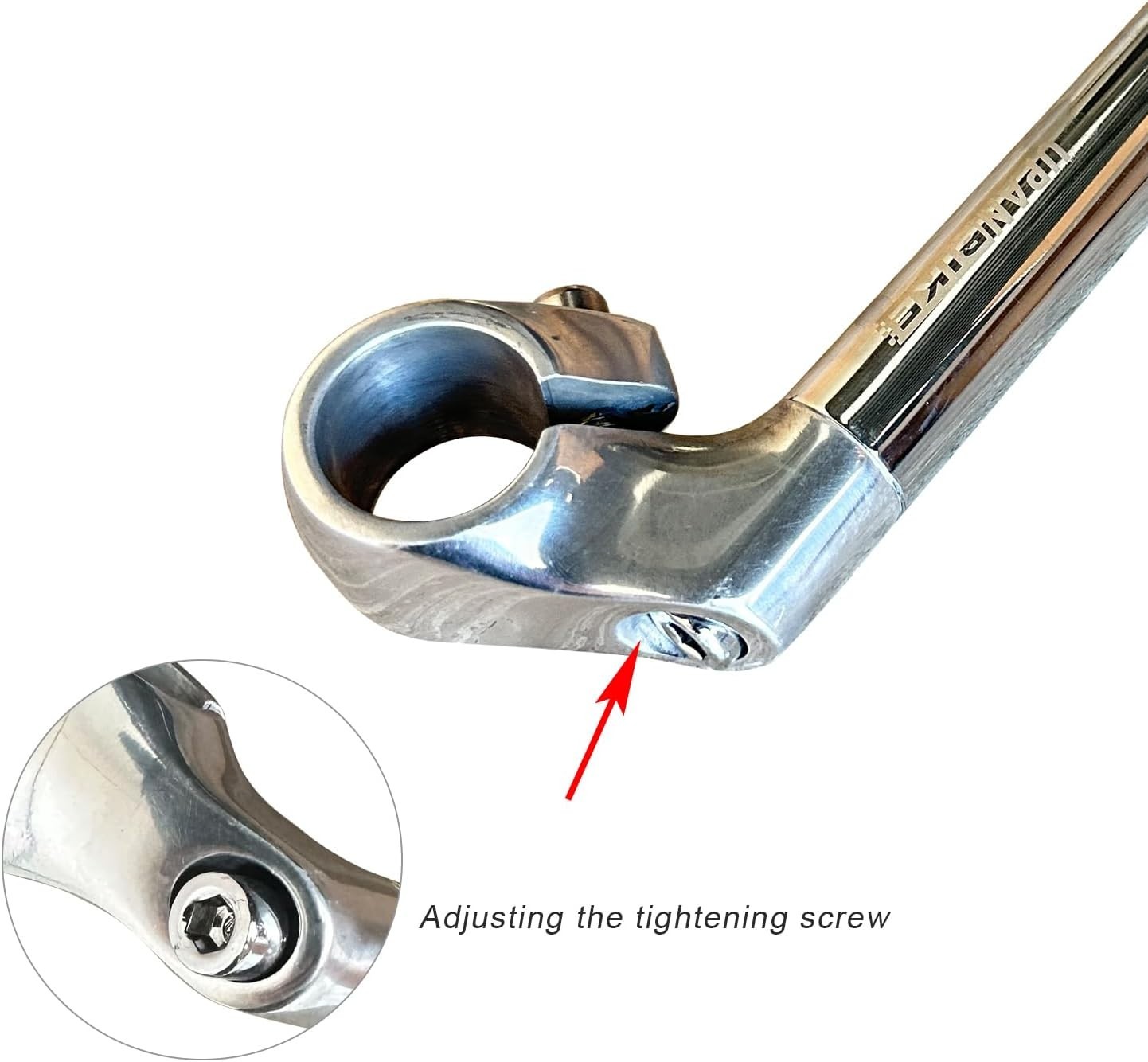 Bike Stem 22.2mm*25.4mm Aluminum Alloy Gooseneck Shape 40mm/80mm Stem
