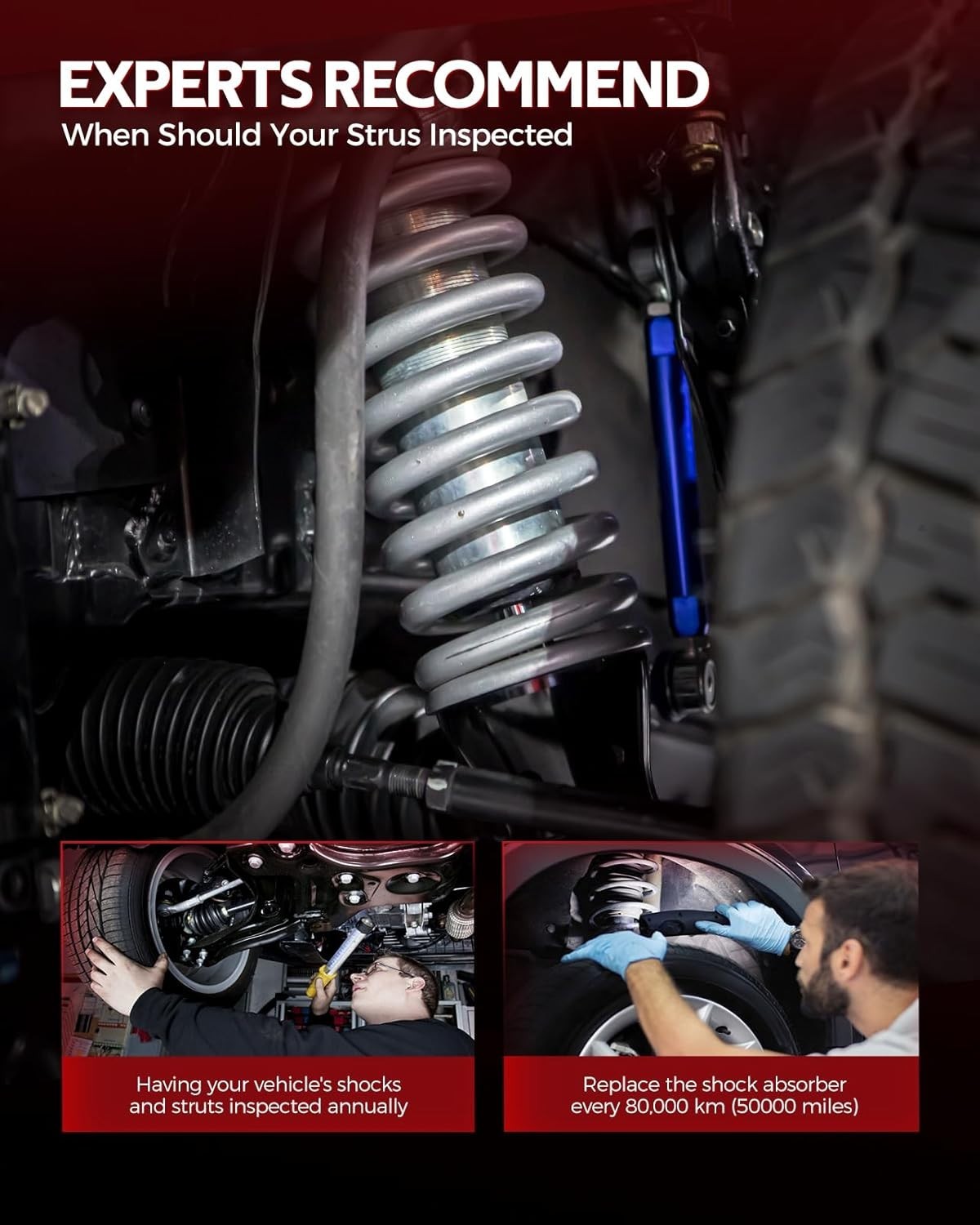 Rear Struts Shock Absorber Complete Assembly Automotive Replacement for Mini