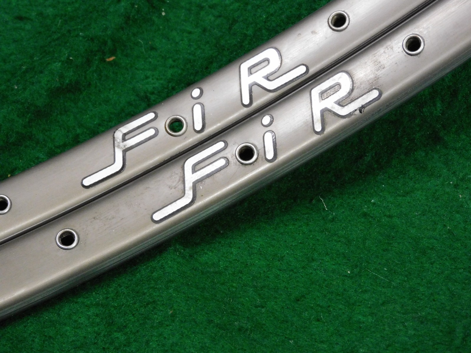 2 Vintage FIR Quasar Dark Grey Tubular Rims 32 Holes @ 405 grams