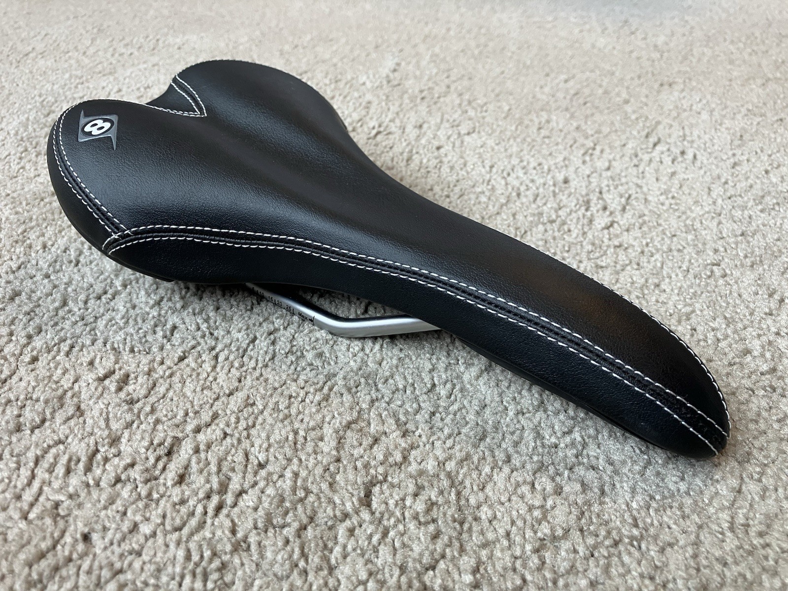 Origin Eight 8 Faux Leather Stitched Saddle with Composite Base Reinforced Edges