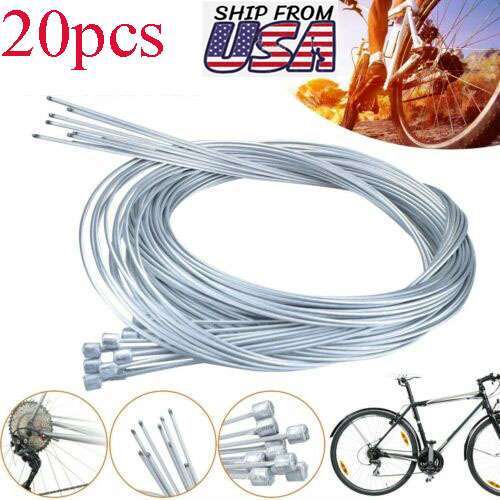 20Pcs Bicycle Brake Inner Wire Cable Line For Front Rear Road MTB Bike Break 6FT