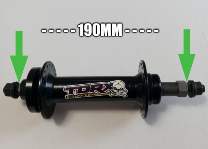 Fat bike aluminum rear hub 190mm 36H 3/8″ freewheel disc type.