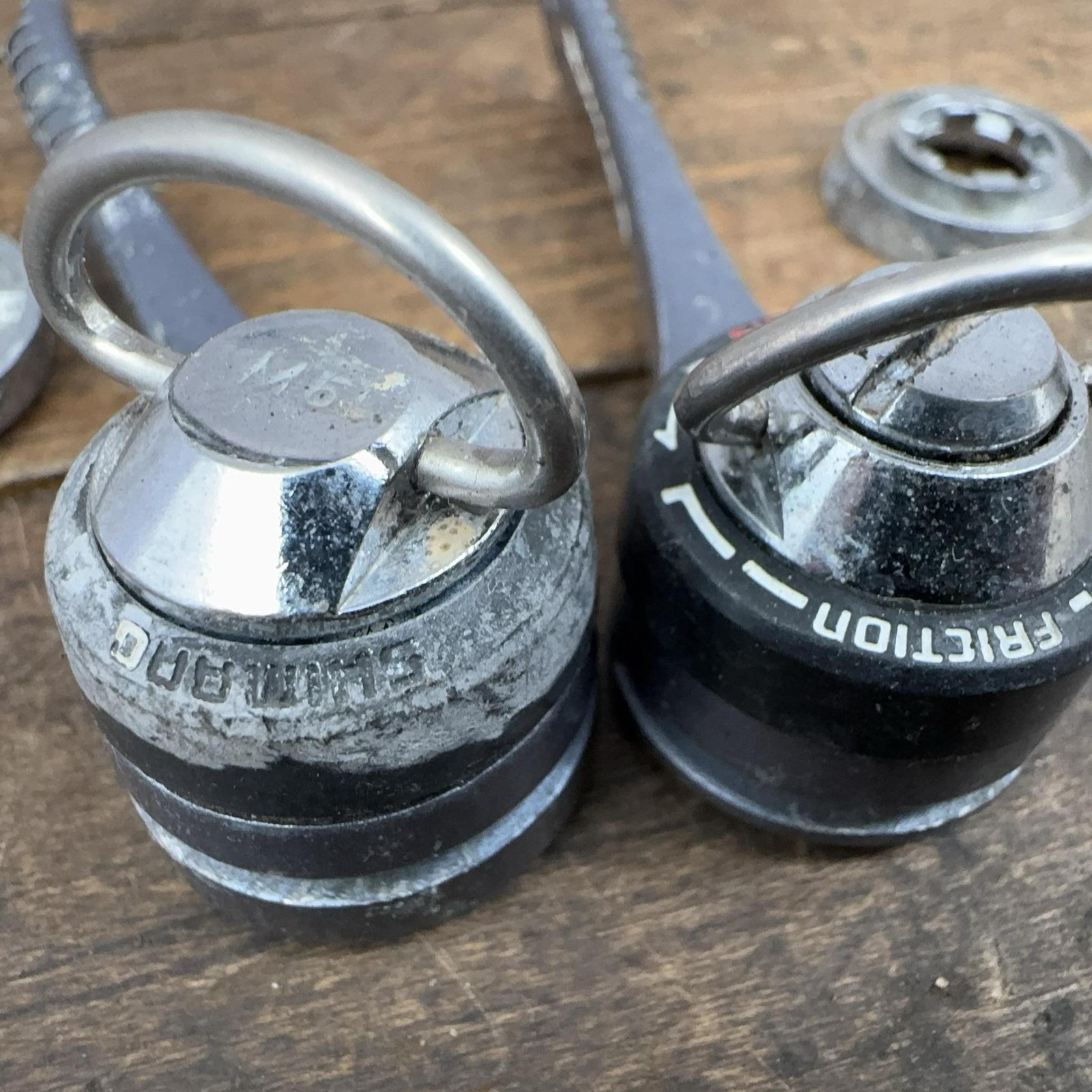 Vintage Shimano Dura-Ace Shifter Set SL-7401 7s PARTS Friction SIS