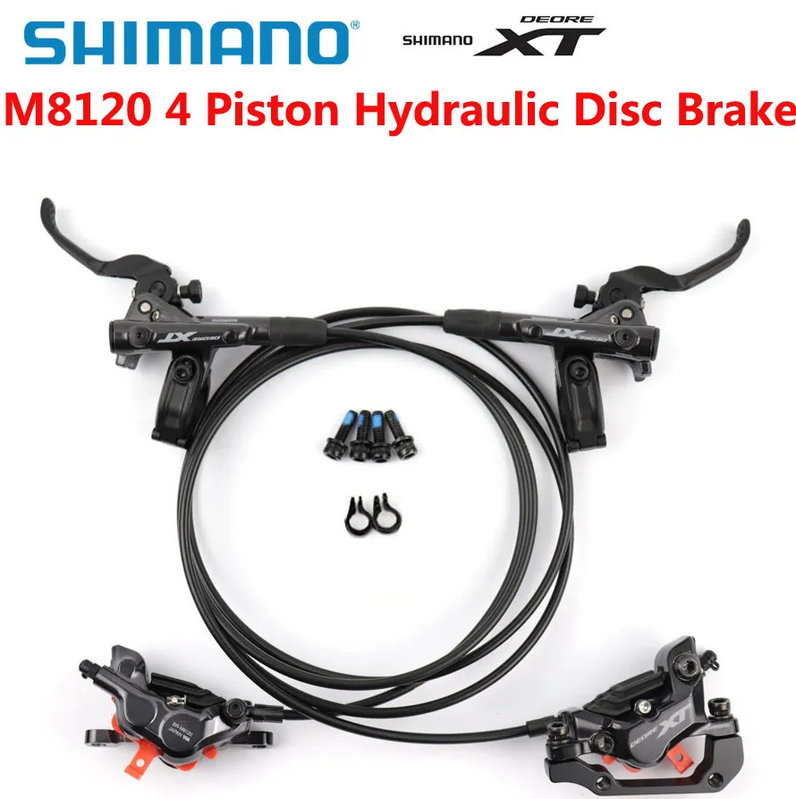 Shimano Deore XT BL-M8100 BR-M8120 4 Piston Front & Rear Hydraulic Disc Brakes