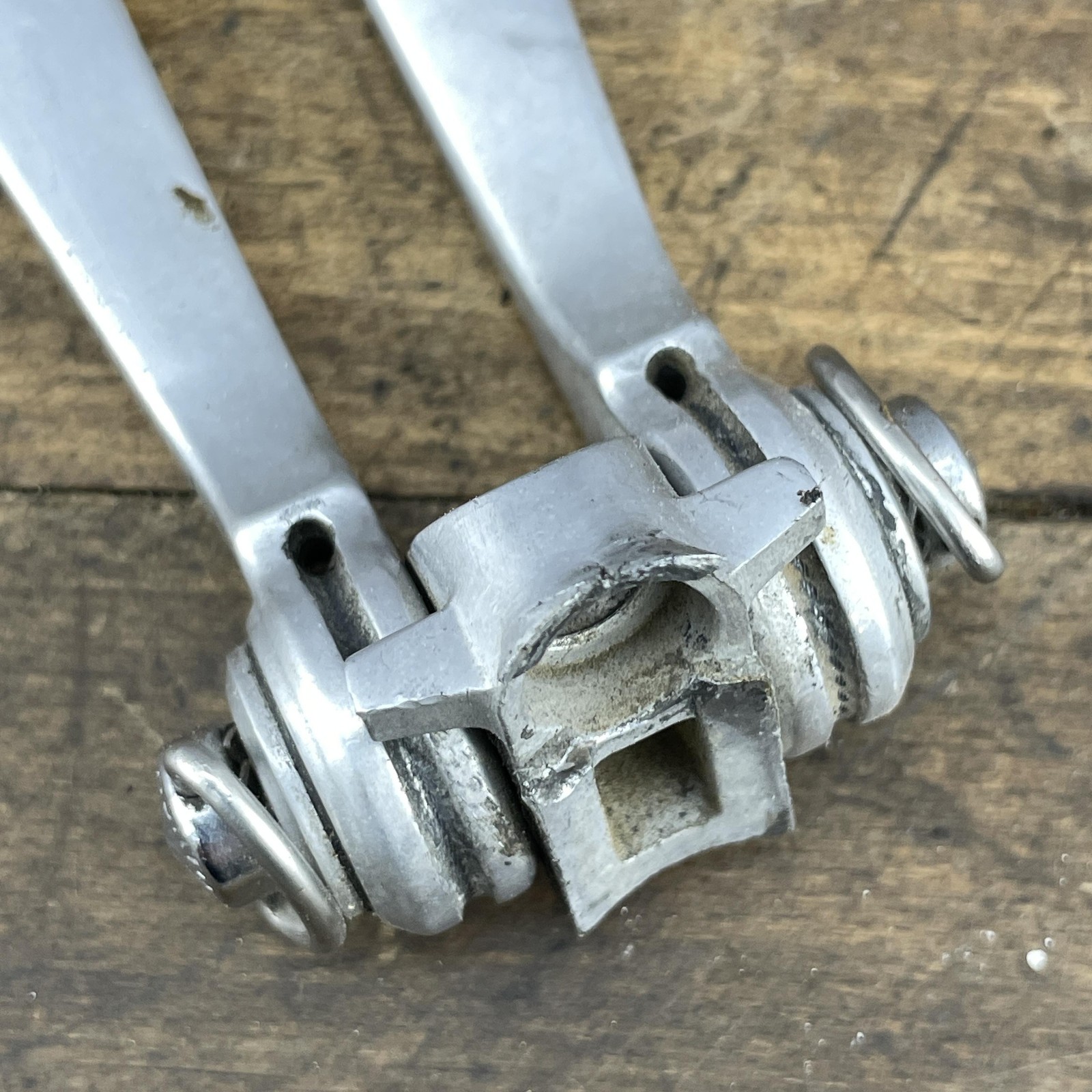 Vintage Suntour Friction Shift Lever Set Single Parts Only Mount Base Cracked