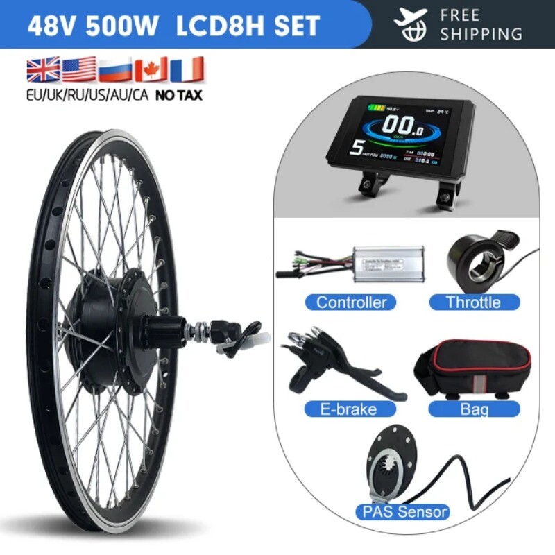 36V/48V 500W Rear Cassette Brushless Geared Hub Motor for MTB Electric Bicycle