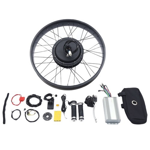 26″ Rear Hub Motor LCD E-Bike Electric Bicycle Conversion Kit Fat Tire 48V 1500W