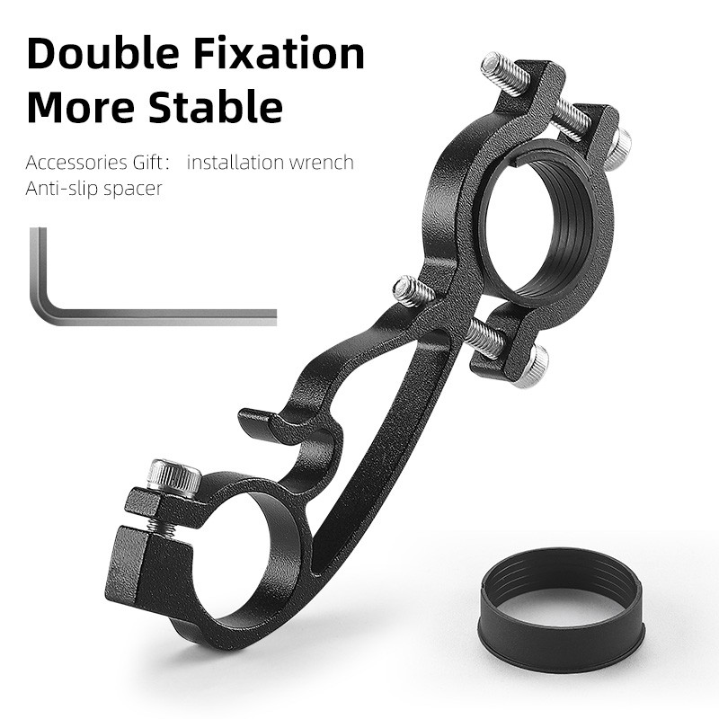 MTB Bike Handlebar Extender Bracket Extension Bicycle Headlight GPS Holder Mount