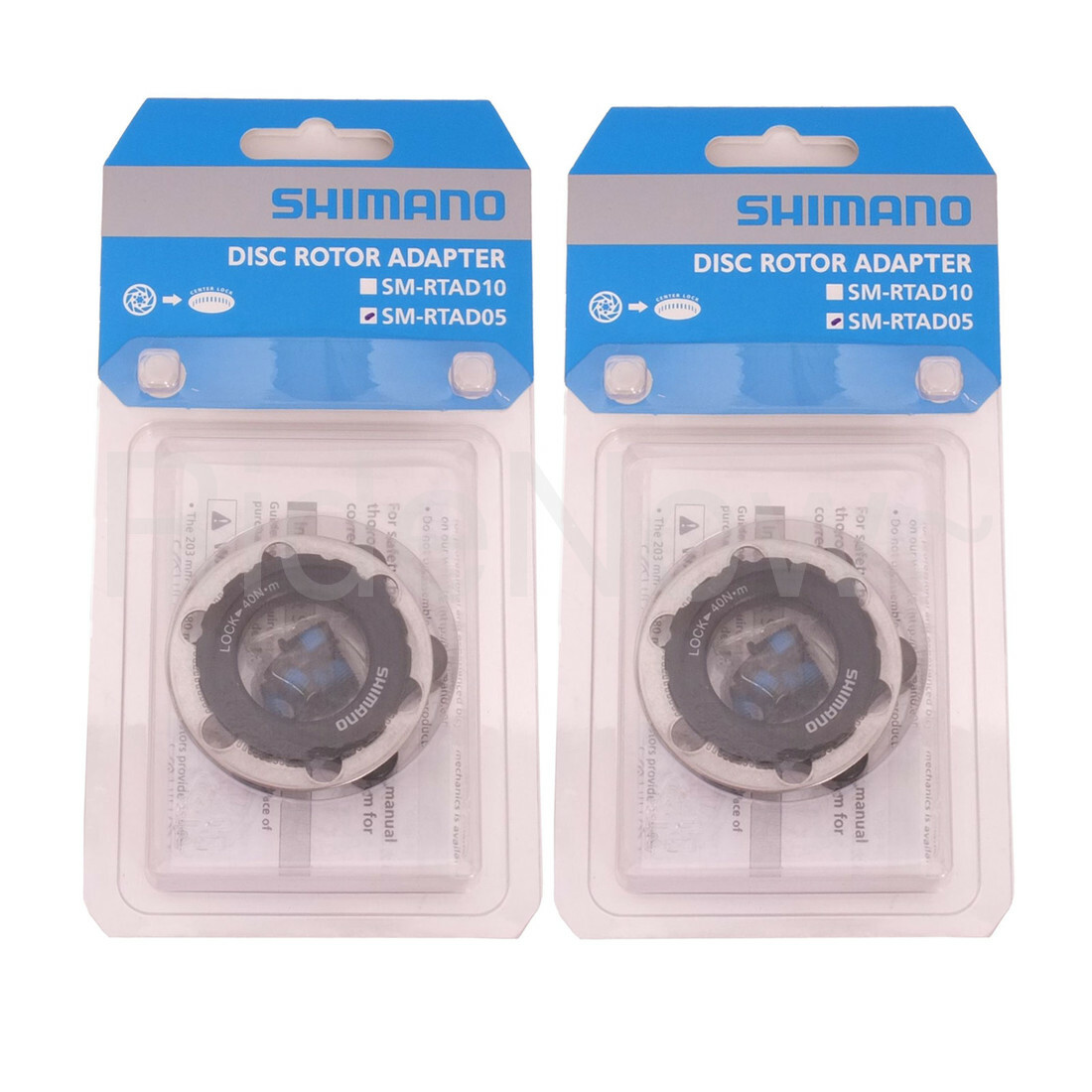 2 x Shimano SM-RTAD05 Center Lock Hub to 6 Bolt Disc Brake Rotor Adapter NIB