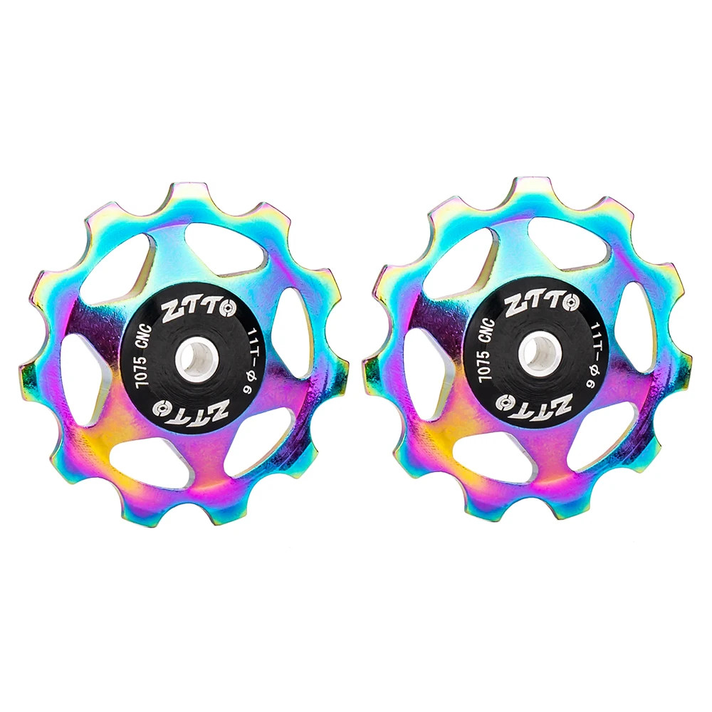 MTB Bicycle Rear Derailleur Jockey Wheel 11T 13T Steel Bearing Pulley AL7075 CNC