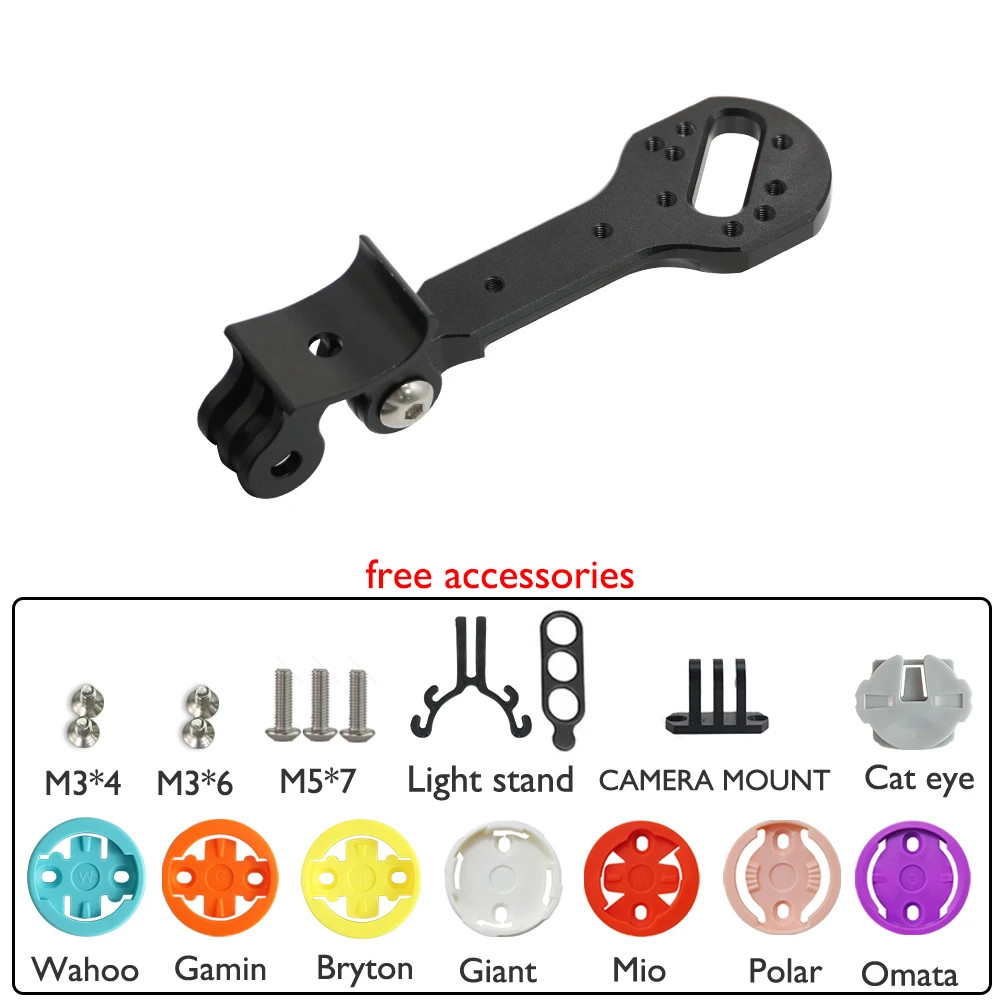 Carbon Fiber Integrated Handlebar for Road Bike 370-430mm with Computer Bracket