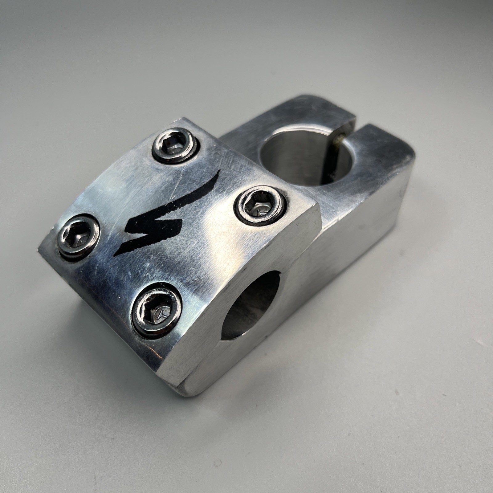 Specialized BMX Stem 1-1/8in Threadless 4-Bolt 50mm 22.2 clamp Fatboy Silver