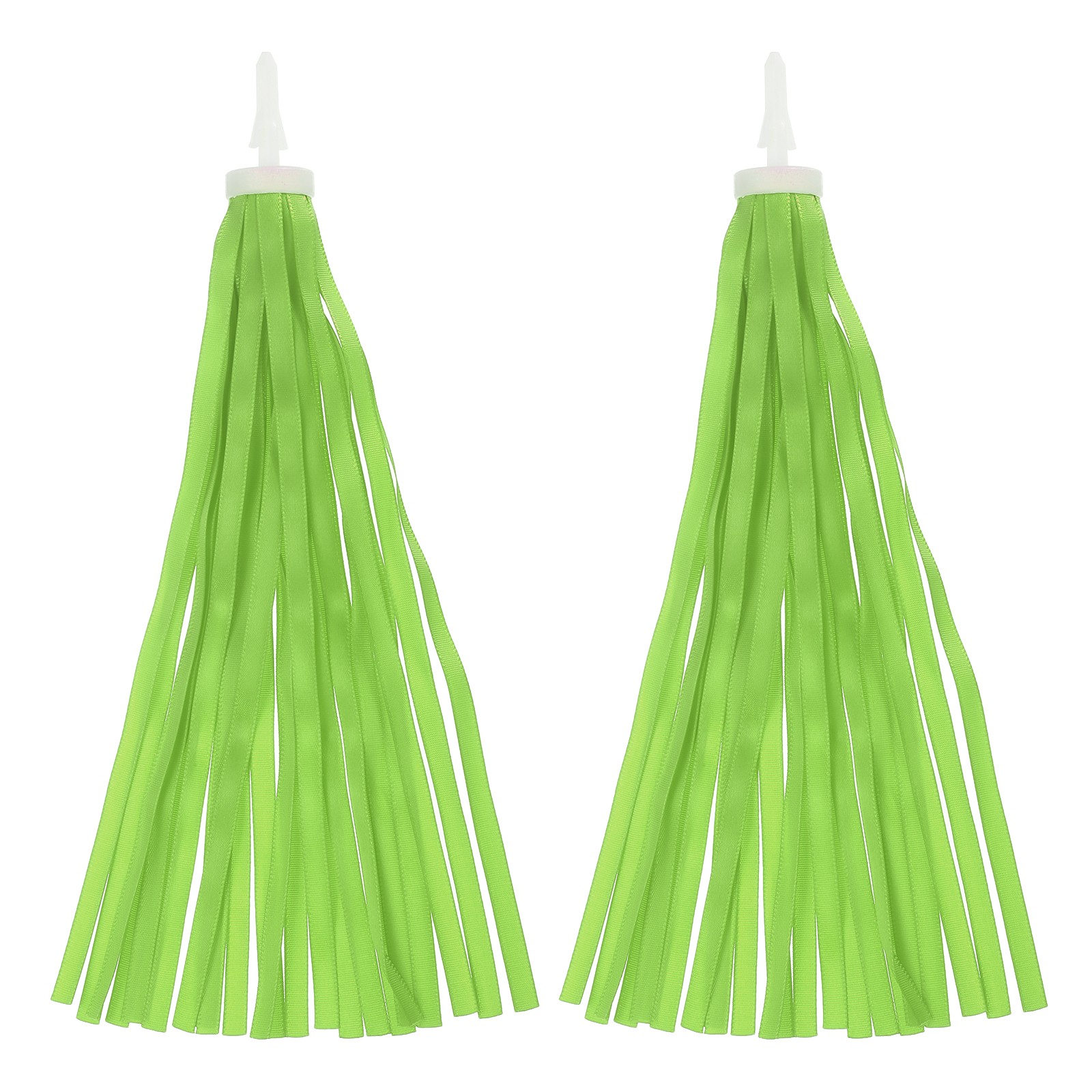 Bike Streamers Scooter Handlebar Tassels Grips Ribbon Yellow Green