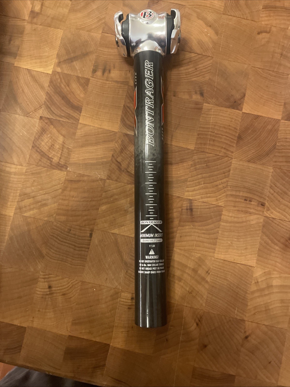 Vintage NOS BONTRAGER XXX Lite Carbon OCLV Seatpost 27.2mm x 5º x 250mm. (FSW)