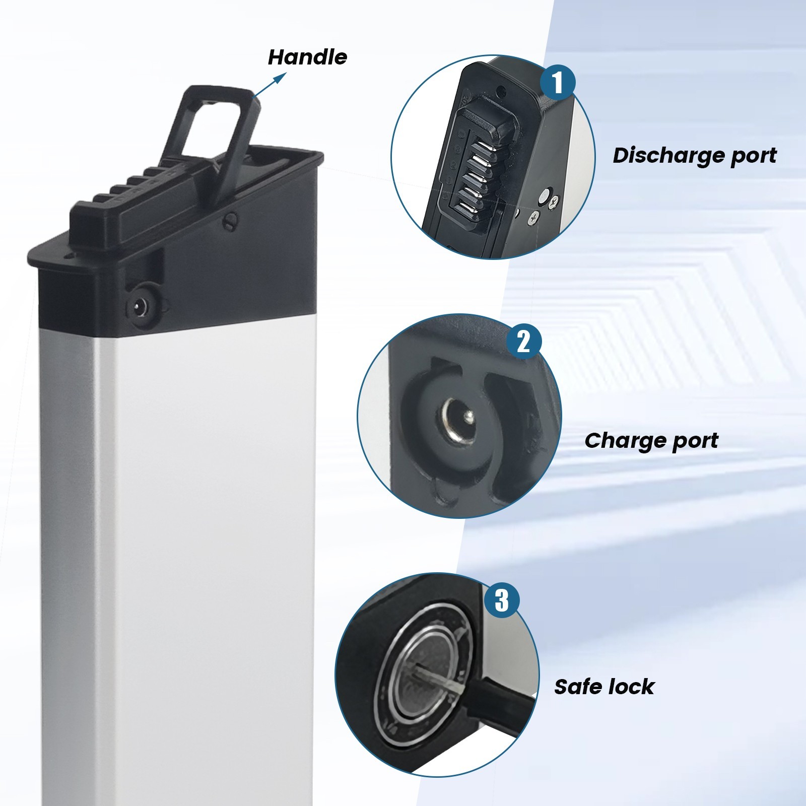 48V 10.4ah 14ah Ebike Battery for lectric xp step over 3.0 folding ebike battery