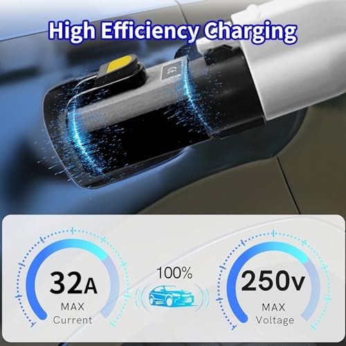 EV Charger Connector Type 1 to GBT Charger Adapter for Electric Vehicle Black