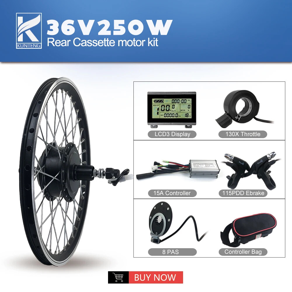 36V 48V 250W 350W 500W 1000W 1500W MTB Electric Bicycle Rear Wheel Hub Motor