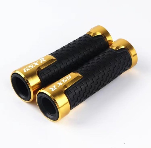 7/8″ 22mm Motorcycle Non Slip Handlebar Grips fits for GSXR 600 75 Color: Gold