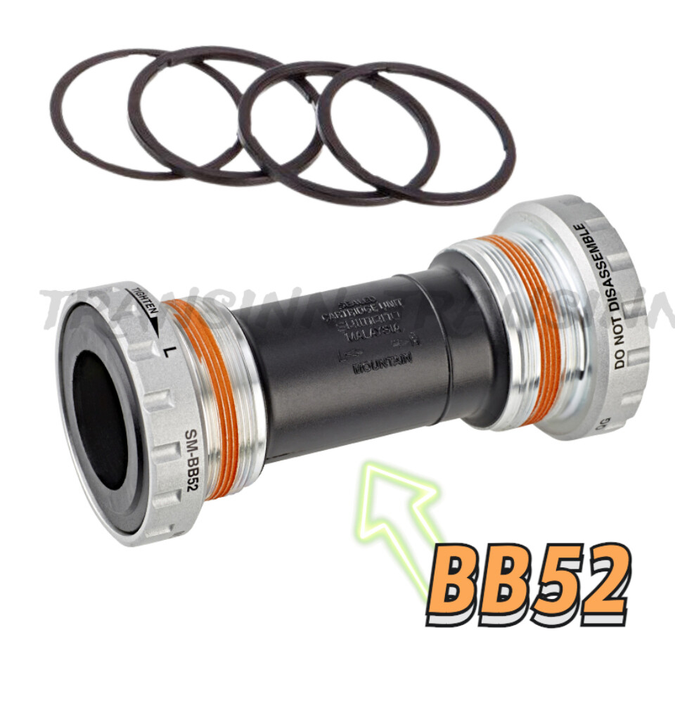 Shimano BB52 Deore Hollowtech II BSA Bottom Bracket (ASMBB52B)