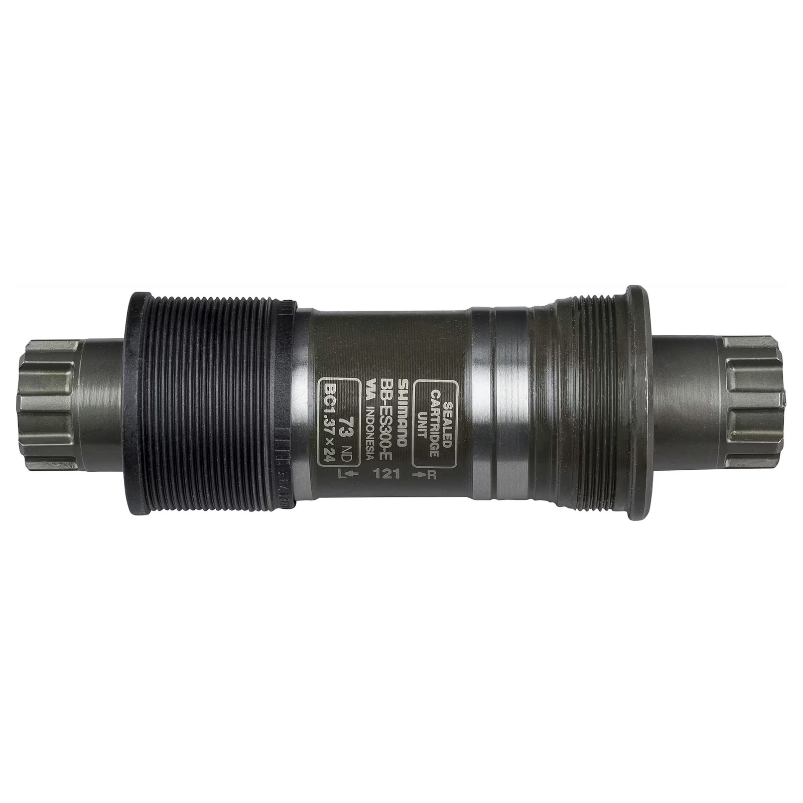 Shimano ES300 E-Type Octalink V2 English Bottom Bracket, 73mm x 121mm Black/Grey