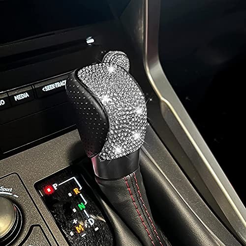 Bling Shifter Gear Lever Accessories Fit for Lexus 16-18 ES350 15-22 White