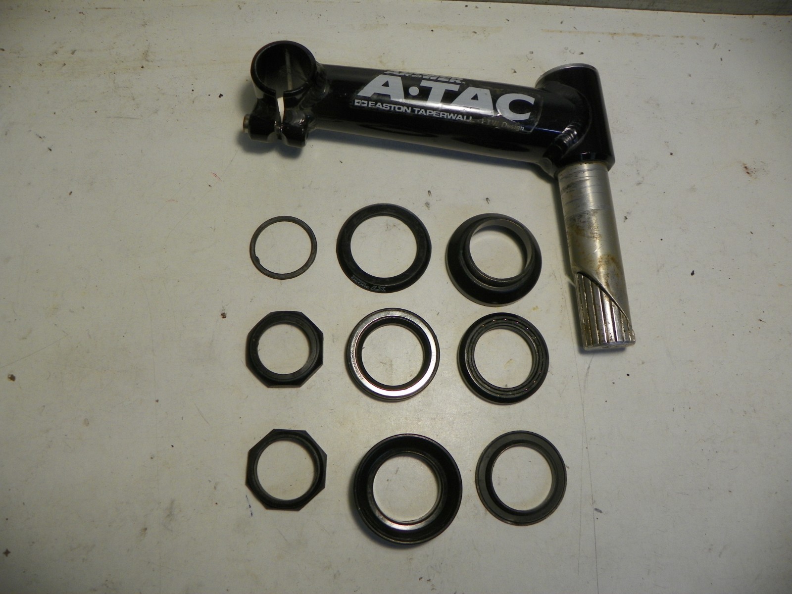 Answer ATAC 1 1/8″ x 150mm quill stem with Shimano LX cartridge-bearing headset