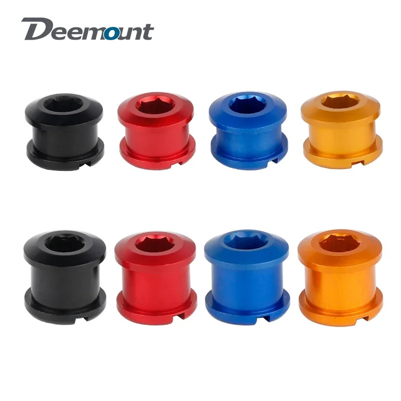 5Pcs Bicycle Crankset Bolts 6.5/8.5Mm Single Double Chainrings Screw Outer Nut D
