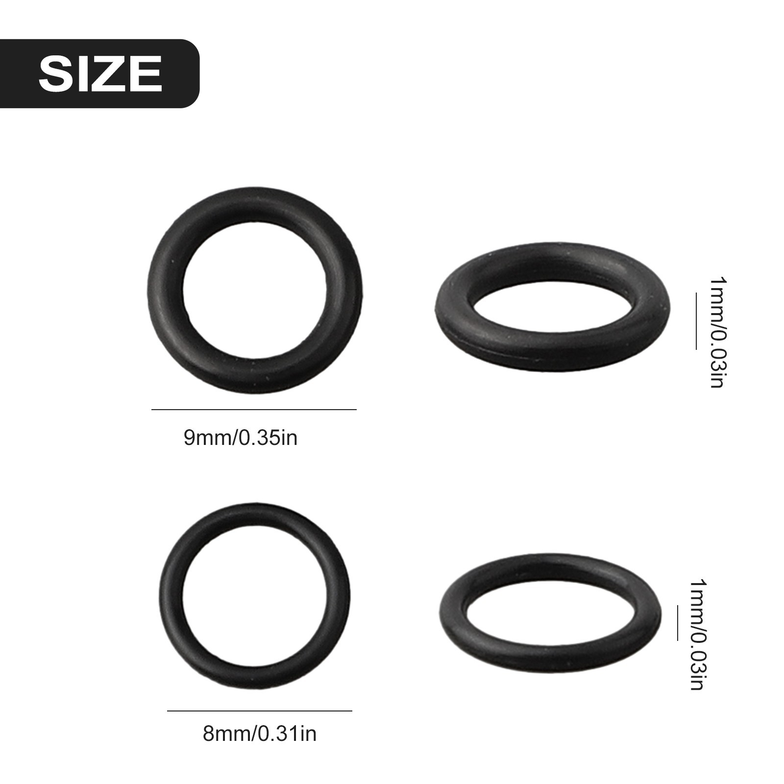 Practical Bike O-Ring Gasket 6pcs/set Accessories Black Five-wire Body