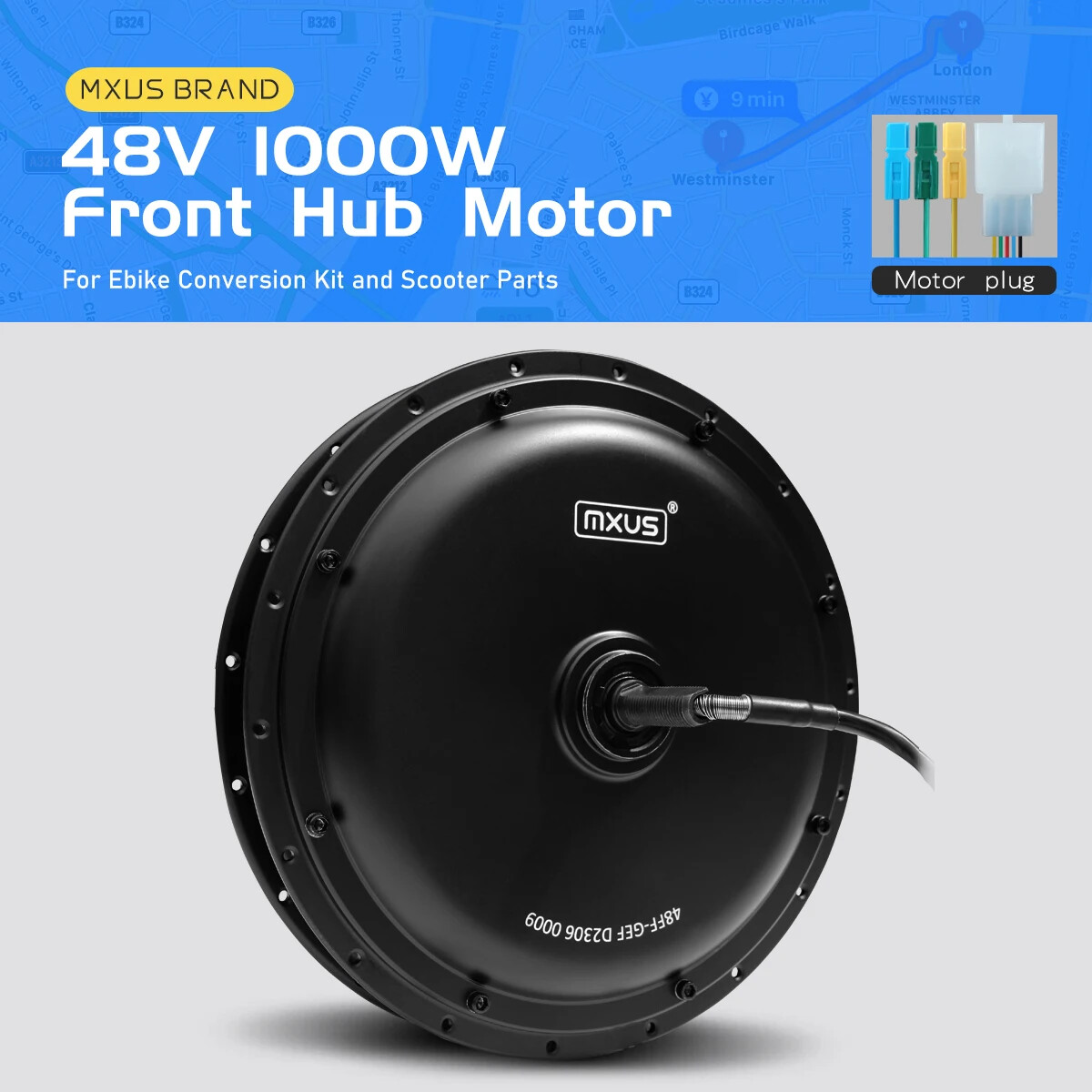 48V 1000W Mountain E-bike High Speed Brushless Gear Rear Rotate Hub Motor Wheel