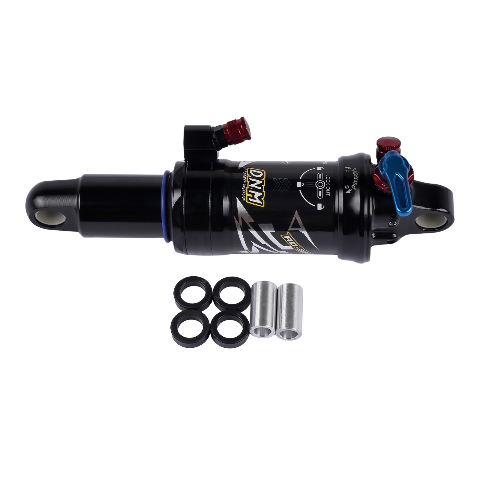 Mountain Bike Air Rear Shock Absorber 165/190/200mm With Lockout for MTB/CITY