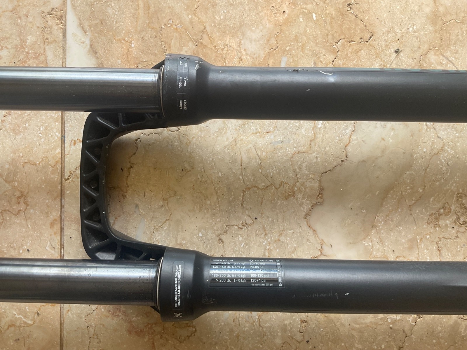 Rockshox Recon Silver RL 42mm Offset Travel 150mm Boost 110 Thru Axle 15mm