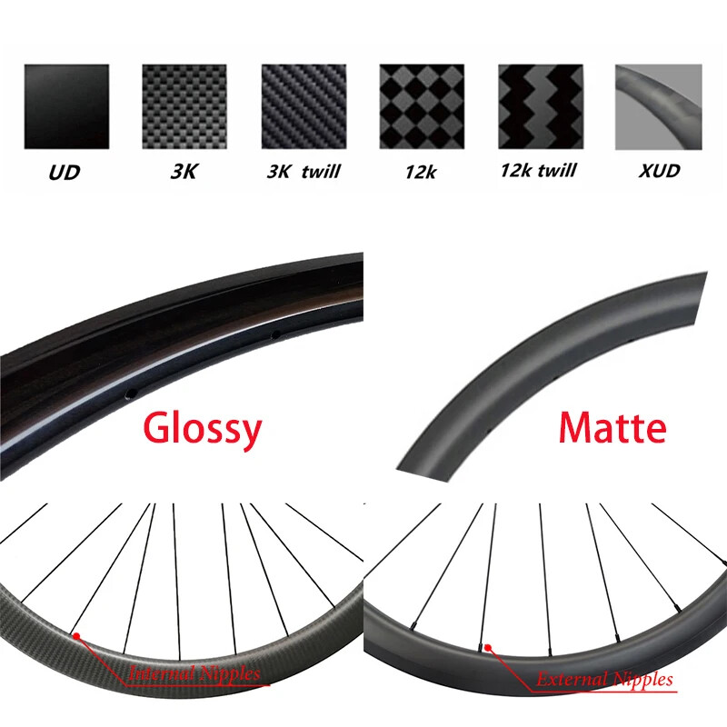 700C Gravel Road Bike Carbon Rim 30mm Wide 45mm Deep Disc Brake 24 28 32 Holes