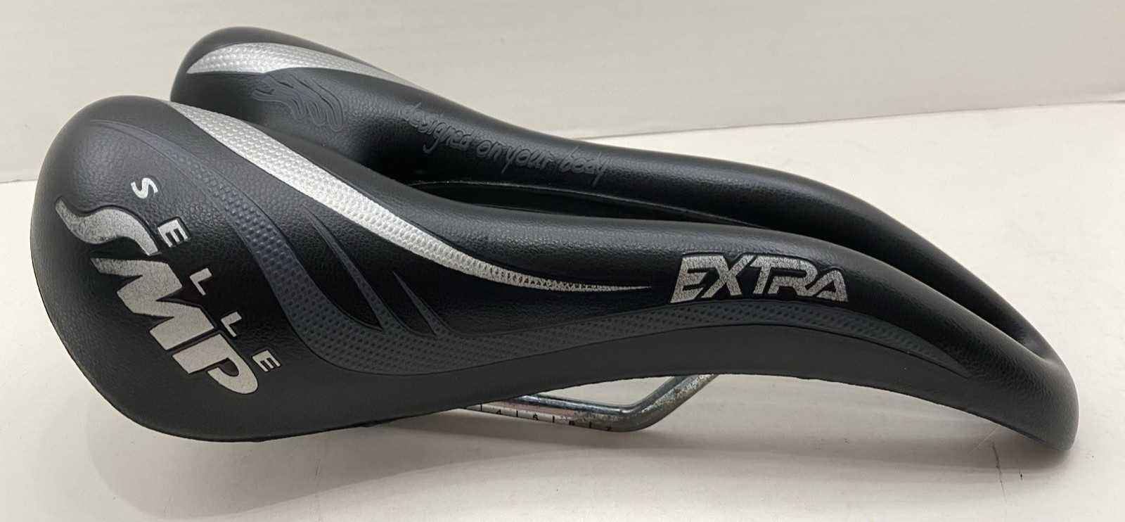 SELLE SMP EXTRA ~ BLACK SILVER BICYCLE BIKE SADDLE SEAT ~ MADE IN ITALY