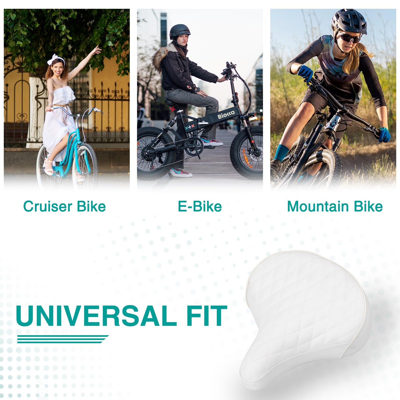 Fomas Extra Wide Comfortable Beach Cruiser Bike Seat Suspensionideal Bike Seats