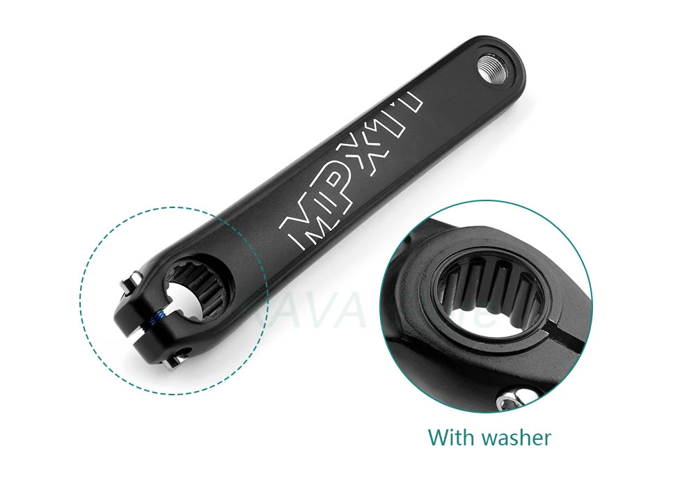 Snow Bike Crankset 170mm Fat Tire Bicycle Crank Arm with Bottom Bracket Parts