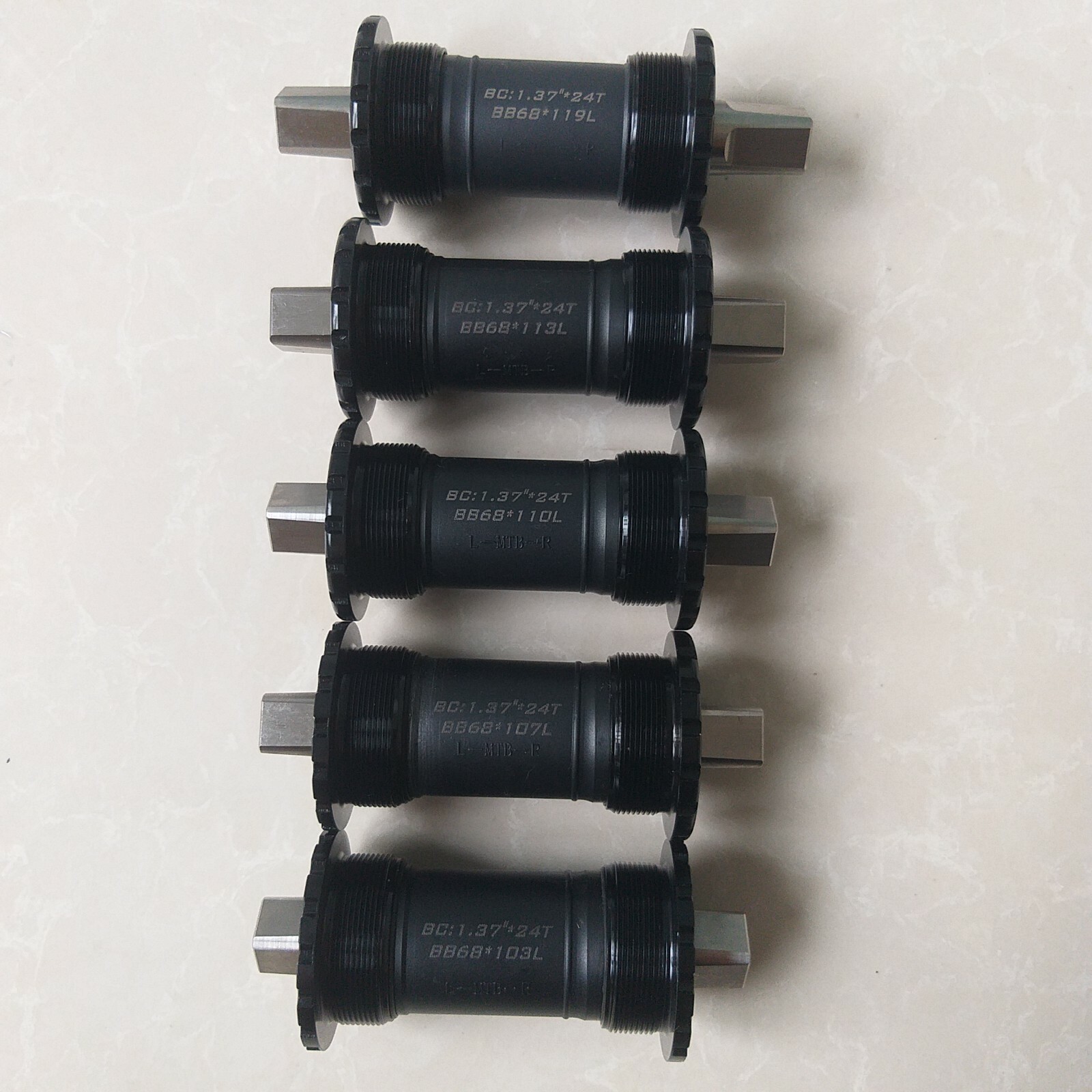 Titanium 113mm Bicycle Square Taper Bottom Bracket Bearing Cartridge 68mm * 113L
