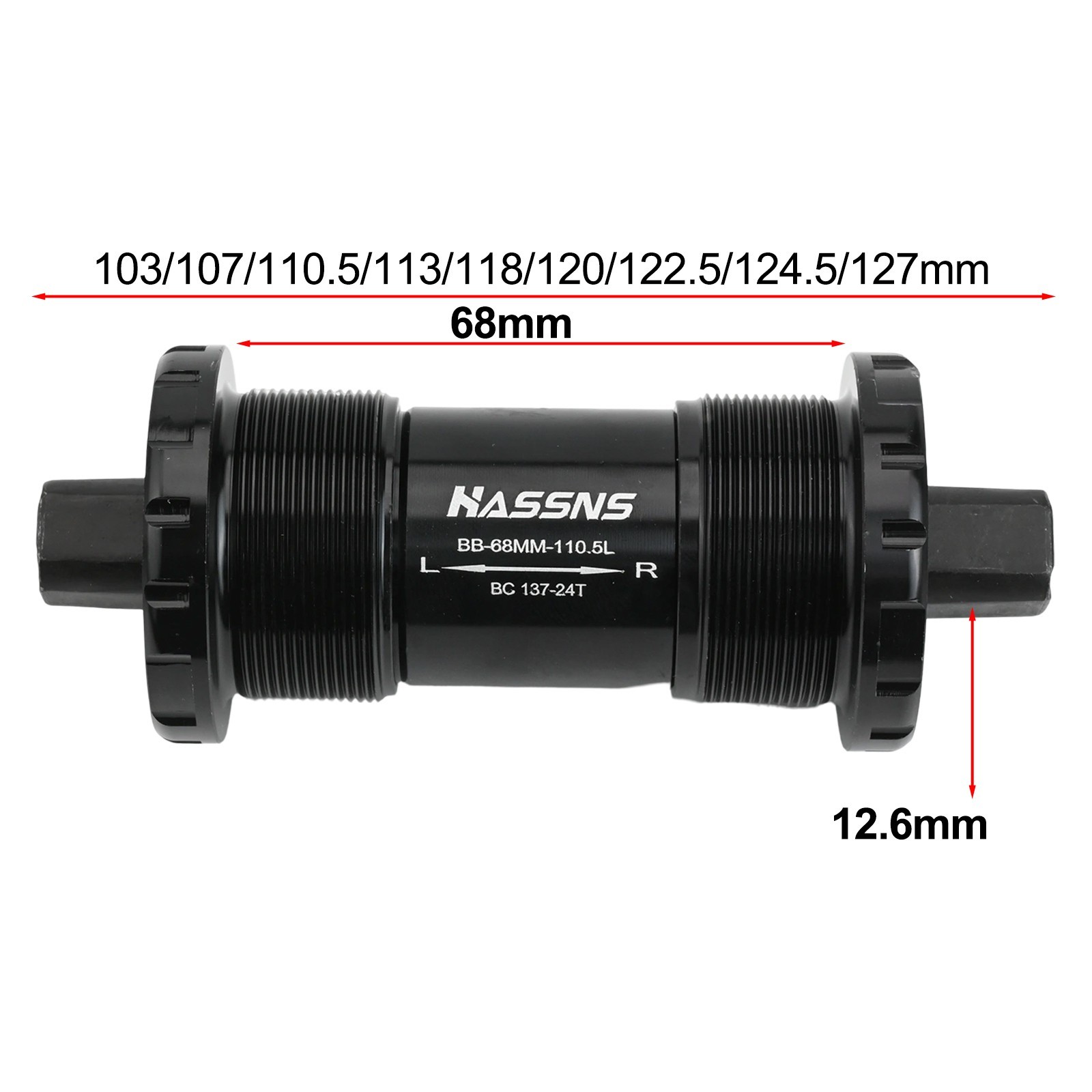 Bicycle Maintenance Essential Waterproof Fixed Shaft at Length of 73MM