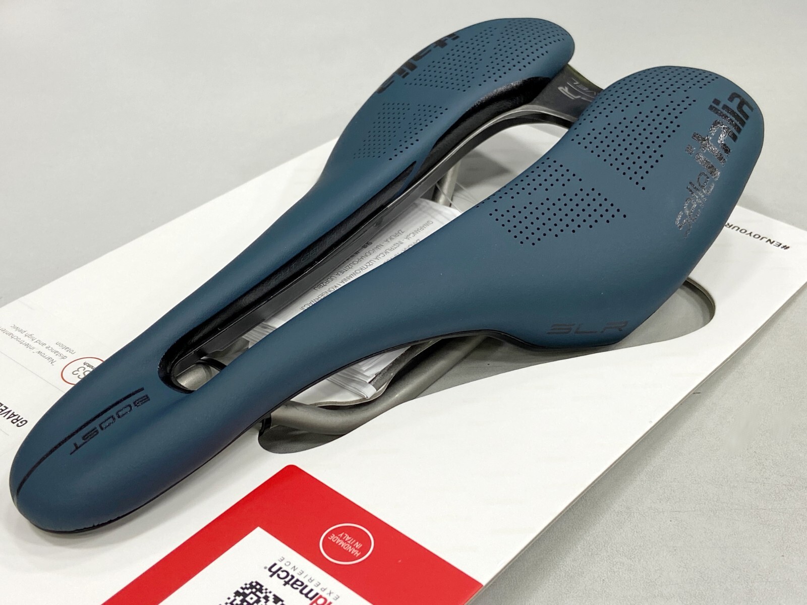 Selle Italia SLR Boost Gravel Ti316 Superflow S3 (130x248mm) Saddle (Blue)