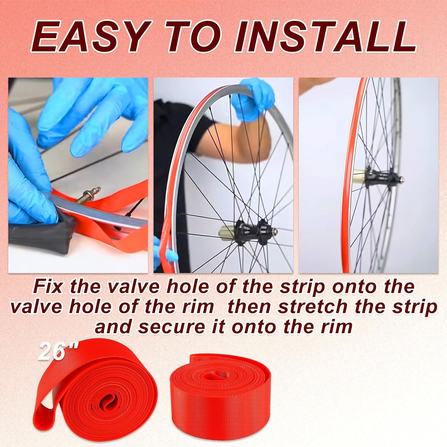 10 Pack Bicycle Rim Strip Rim Tape Inner Tube Protection Pad Puncture Proof Belt