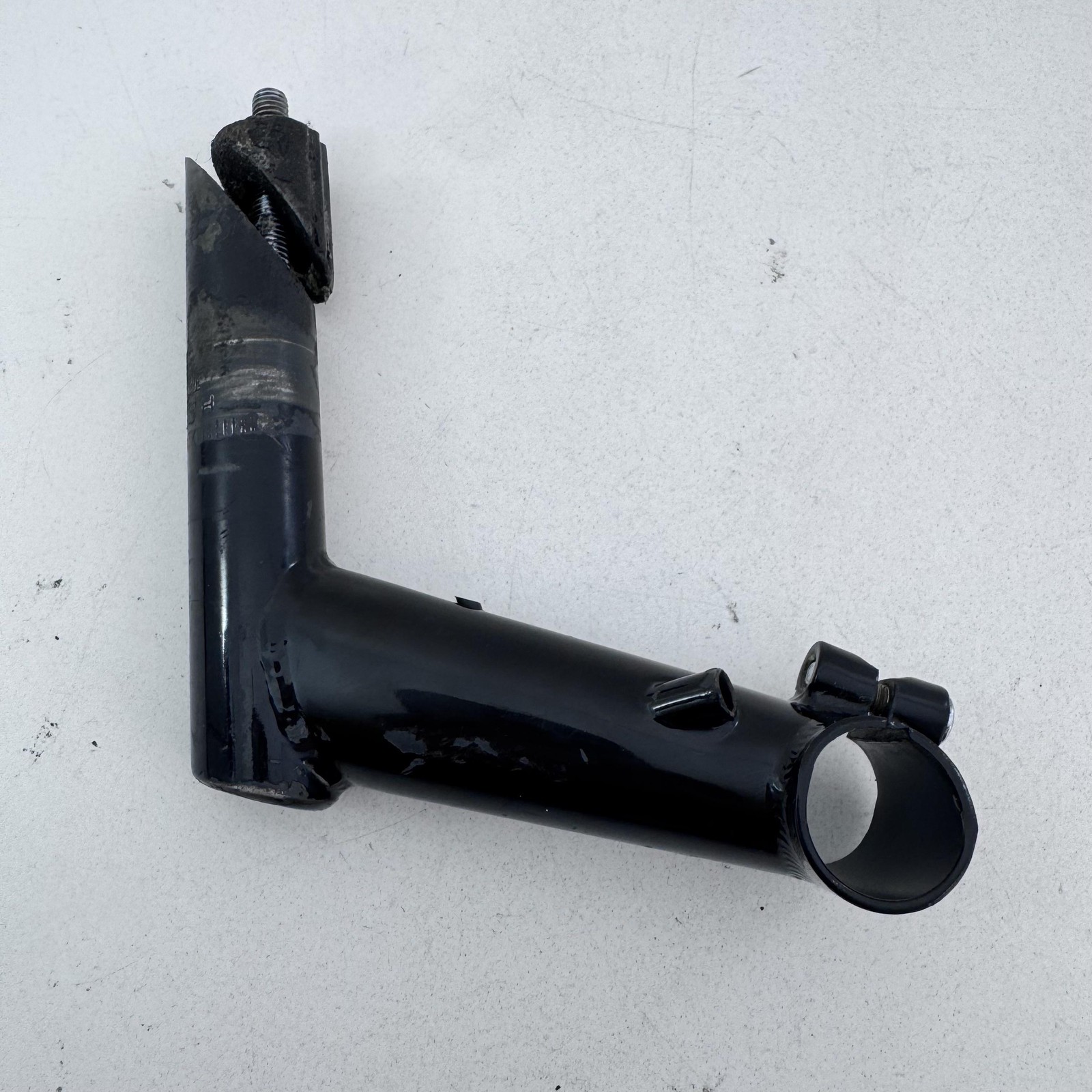 Vintage Black Quill Bike Handlebar Stem 25.4mm Clamp Adjustable 1989 89 A60