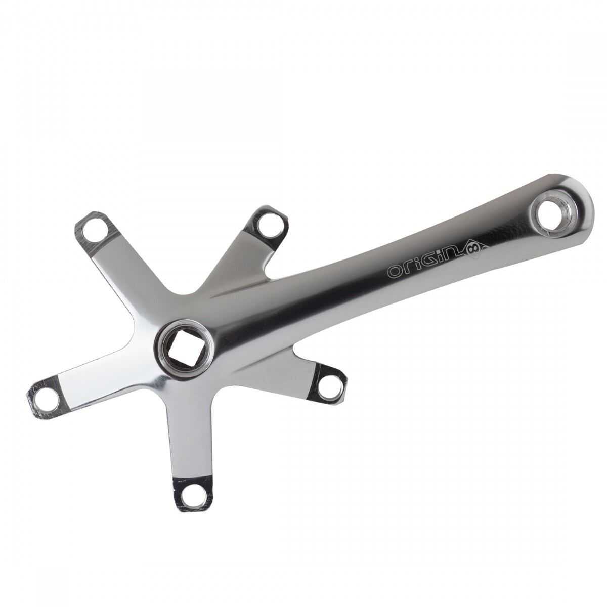 Origin8 Alloy Triple Crank Arm Set 165mm Aluminum 113.5mm JIS Square Taper
