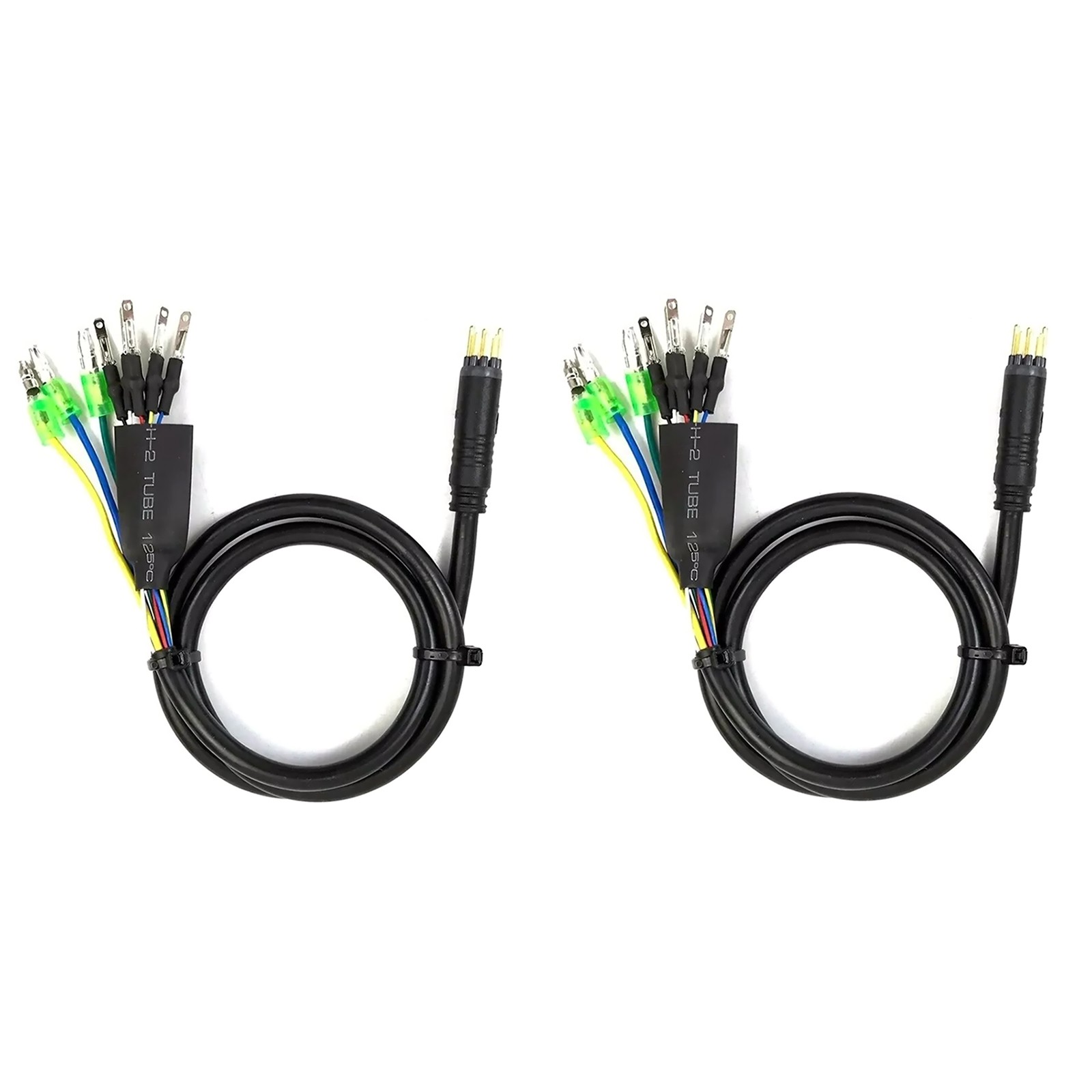 2PCS E-bike Motor Extension Cable 9 Pin Male For Front Rear Wheel Hub Motors
