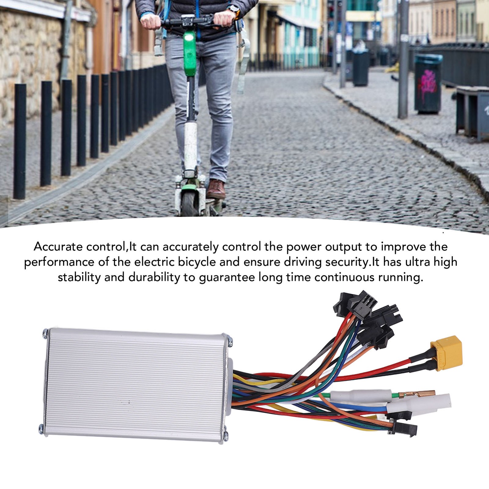 Electric Bicycle Controller 52V 25A 1200W Scooter Motor Speed Controller Fo HCTC