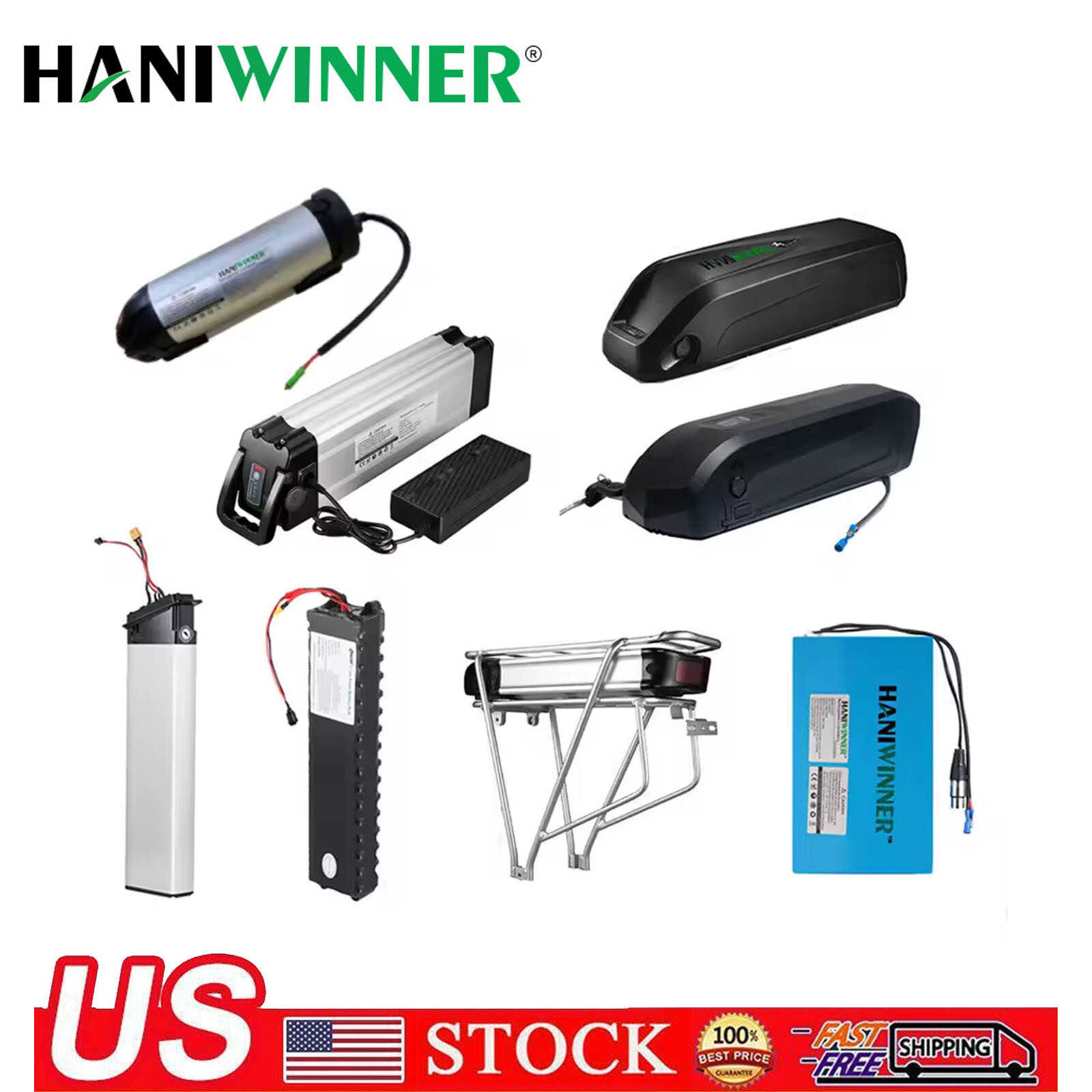 36V 48V Ebike Battery 7.5Ah – 20Ah Electric Scooter Lithium Battery Replacement